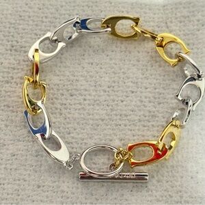 Coach Gold and Silver Link Bracelet
